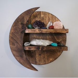 Wooden Moon Shelf