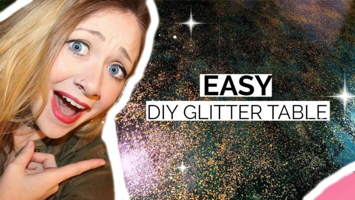 DIY GLITTER TABLE (THE EASY WAY)